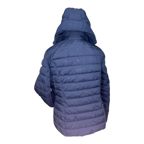 WOMENS NAUTICA XL PUFFER JACKET WITH REMOVABLE HOOD NAVY BLUE FITTED PACKABLE - Picture 2 of 13